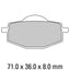 FERODO Disc Pad Set - FDB475 AG Argento Non Sintered Compound