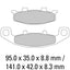 FERODO Disc Pad Set - FDB481 ST Sinter Grip Sintered Compound - Road