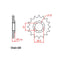 FRONT SPROCKET - STEEL 14T 520P (41-Q05-14)