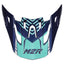 Spare Part - M2R X4 Evo Helmet Peak - Paradigm PC-2 Blue