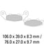 FERODO Disc Pad Set - FDB508 P Platinum Non Sintered Compound