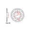 REAR SPROCKET - STEEL 41T 520P (32-MGS-41)
