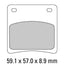 FERODO Disc Pad Set - FDB569 P Platinum Non Sintered Compound