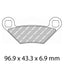 FERODO Disc Pad Set - FDB2276 SG Sinter Grip Sintered Compound - Off-Road