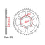 REAR SPROCKET - STEEL 38T 525P (42-RE1-38)