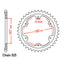 REAR SPROCKET - STEEL 50T 525P 10.5mm Bolt Holes