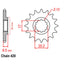 FRONT SPROCKET - STEEL 14T 420P (41-K07-14)