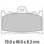 FERODO Race Brake Disc Pad Set - FDB574 XRAC