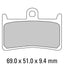 FERODO Disc Pad Set - FDB605 ST Sinter Grip Sintered Compound - Road