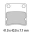 FERODO Disc Pad Set - FDB625 AG Argento Non Sintered Compound