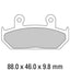 FERODO Disc Pad Set - FDB663 ST Sinter Grip Sintered Compound - Road