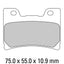 FERODO Disc Pad Set - FDB666 ST Sinter Grip Sintered Compound - Road