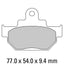 FERODO Disc Pad Set - FDB673 P Platinum Non Sintered Compound