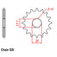 FRONT SPROCKET - STEEL 15T 520P (31-2HG-15)