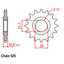FRONT SPROCKET - STEEL 17T 525P (31-4AS-17)