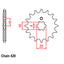 FRONT SPROCKET - STEEL 13T 420P (31-023-13)
