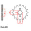 FRONT SPROCKET - STEEL 13T 420P (31-044-13)