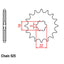 FRONT SPROCKET - STEEL 15T 525P (31-187-15)