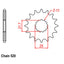 FRONT SPROCKET - STEEL 17T 520P (NOT D/D)