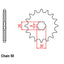 FRONT SPROCKET - STEEL 17T 530P (31-256-17)