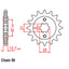 FRONT SPROCKET - STEEL 16T 530P (31-300-16)