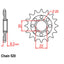 FRONT SPROCKET - STEEL 14T 520P (31-K35-14)