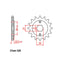 FRONT SPROCKET - STEEL 14T 520P (31-LB1-14)