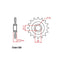 FRONT SPROCKET - STEEL 15T 520P (31-MGZ-15)