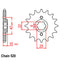 FRONT SPROCKET - STEEL 15T 520P (31-MN9-15)