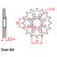 FRONT SPROCKET - STEEL 17T 520P (31-SC2-17)
