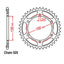 REAR SPROCKET - STEEL 46T 525P (32-MM9-46)
