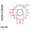 FRONT SPROCKET - STEEL 16T 520P (41-A01-16)