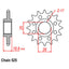 FRONT SPROCKET - STEEL 17T 525P (41-A03-17)