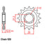 FRONT SPROCKET - STEEL 13T 520P (41-Q02-13)