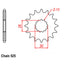 FRONT SPROCKET - STEEL 17T 525P (41-T03-17)