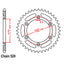 REAR SPROCKET - STEEL 48T 520P (42-Q02-48)