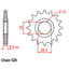 FRONT SPROCKET - STEEL 15T 520P (31-83G-15)