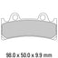 FERODO Disc Pad Set - FDB864 P Platinum Non Sintered Compound