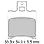 FERODO Disc Pad Set - FDB889 AG Argento Non Sintered Compound
