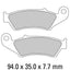 FERODO Disc Pad Set - FDB892 EF ECO Friction Non Sintered Compound