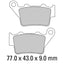 FERODO Disc Pad Set - FDB2005 ST Sinter Grip Sintered Compound - Road