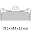FERODO Disc Pad Set - FDB2007 CP911 Carbon Grip Race Compound - Non Sintered