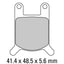 FERODO Disc Pad Set - FDB213 P Platinum Non Sintered Compound