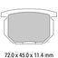 FERODO Disc Pad Set - FDB217 P Platinum Non Sintered Compound