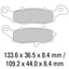 FERODO Disc Pad Set - FDB2048 ST Sinter Grip Sintered Compound - Road