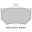 FERODO Disc Pad Set - FRP410 P Platinum Non Sintered Compound