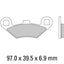 FERODO Disc Pad Set - FDB2055 SG Sinter Grip Sintered Compound - Off-Road