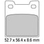 FERODO Disc Pad Set - FDB2058 P Platinum Non Sintered Compound