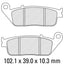 FERODO Disc Pad Set - FDB2225 EF ECO Friction Non Sintered Compound