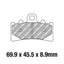 FERODO Disc Pad Set - FDB2266 EF ECO Friction Non Sintered Compound